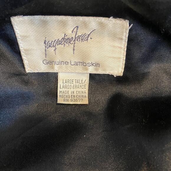 Genuine Lambskin Y2K Buttery Soft Black Tie Waist Coat - Women's L - Picture 5 of 7